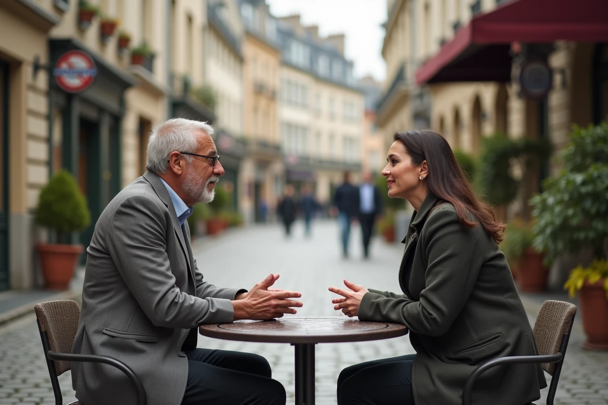 Deux personnes en conversation pour illustrer la communication PNL et la détection des canaux sensoriels VAKOG en milieu professionnel